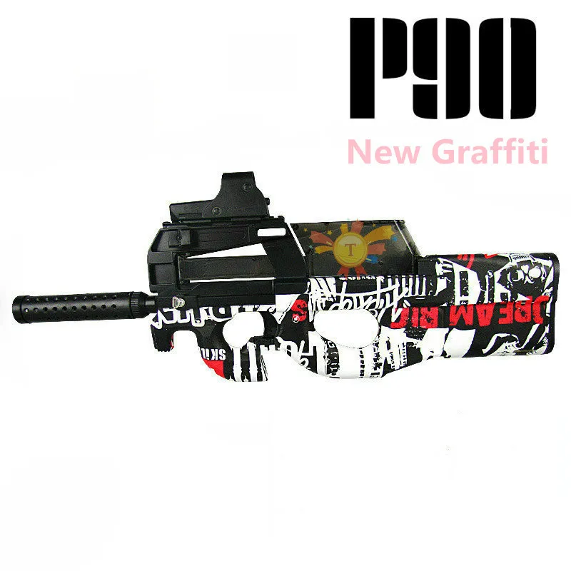 P90 граффити издание электрический игрушечный пистолет водяной пули Bursts GUN Live CS