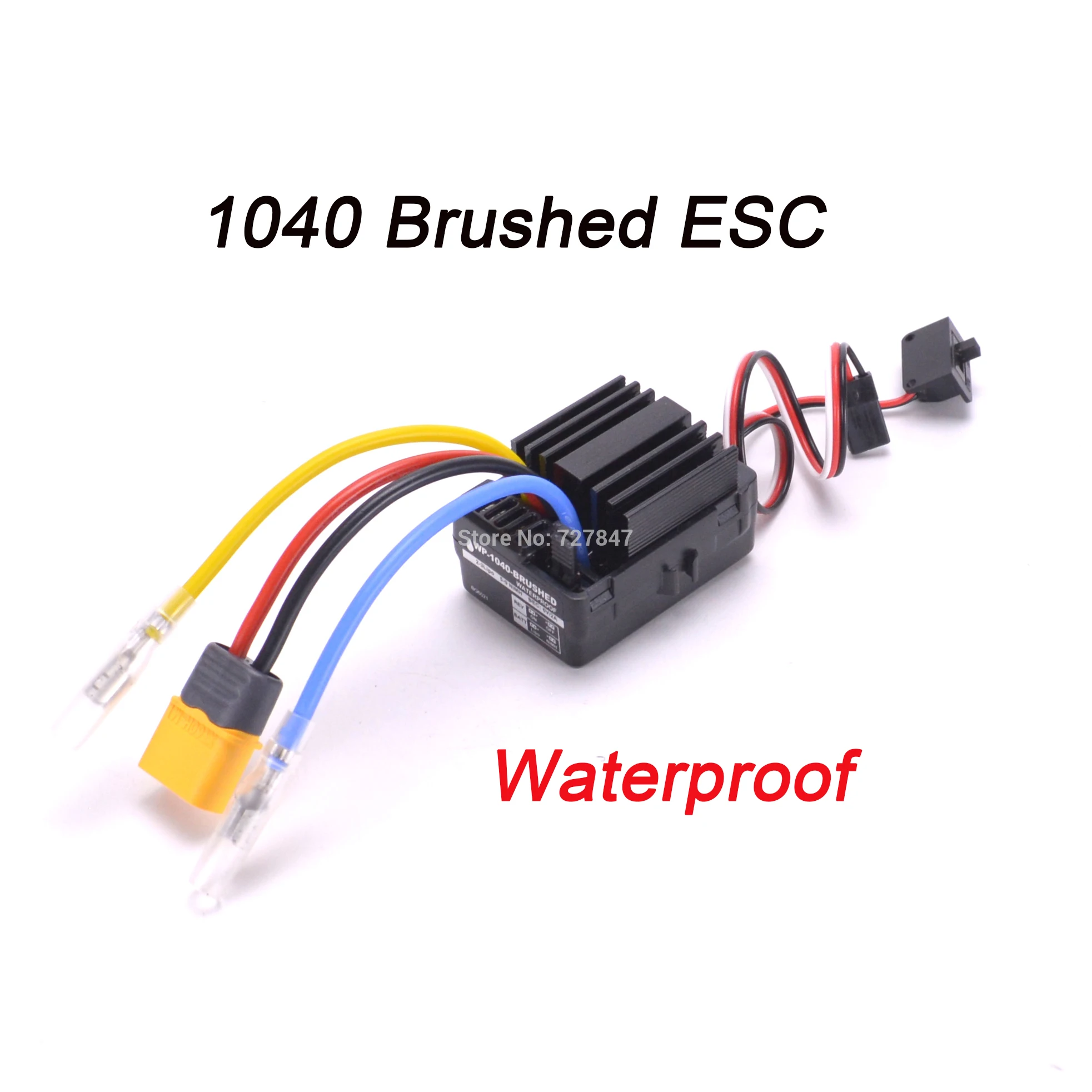 

1040 40A Waterproof Brushed ESC Controller for Hobbywing Quicrun Rc Car Motor