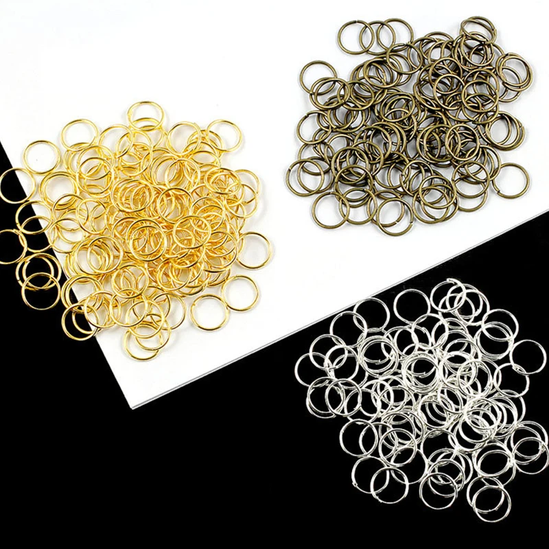 

Practical Key Chains Open Rings DIY Necklace Bracelet Pendant Connecting Ring Useful Handcraft Ornament Accessories 100pcs
