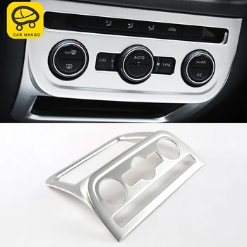 

CARMANGO for VW Volkswagen Tiguan 2010-2016 Car Styling Center Console Panel Chrome Cover Trim Frame Sticker Interior Accessory