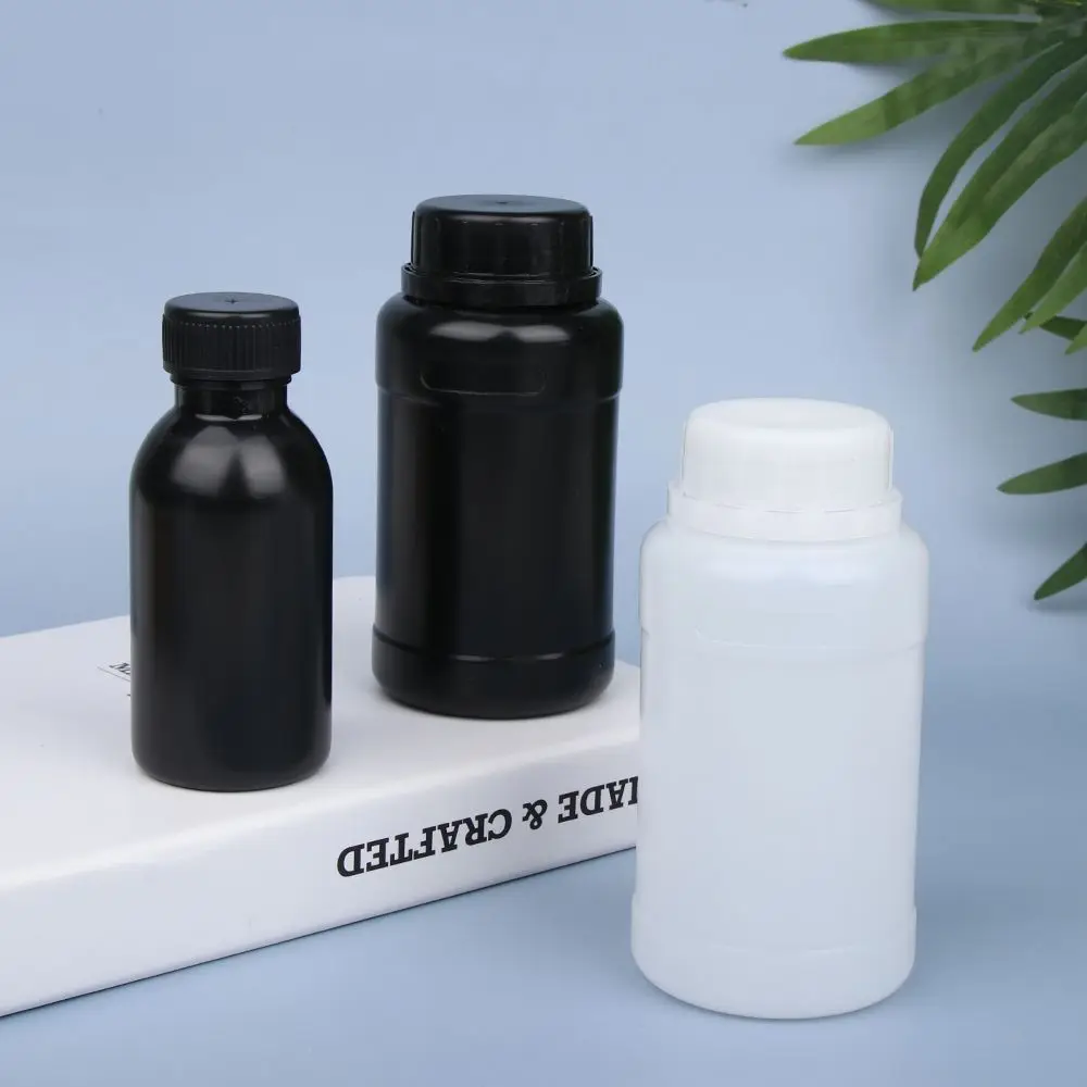 Plastic PET Clear Empty Seal Bottles Solid Powder Medicine Pill Vial Container Reagent Packing Bottle 1PCS 100/250ml