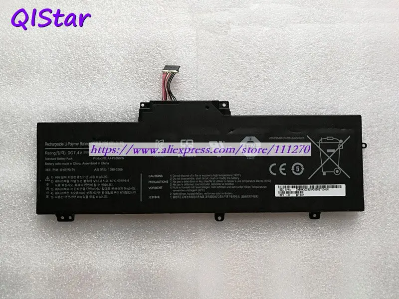 QISTAR 7,4 V 47Wh настоящий AA-PBZN6PN Аккумулятор для ноутбука samsung NP-350U2B NP350U2A NP350U2B ноутбук компьютер