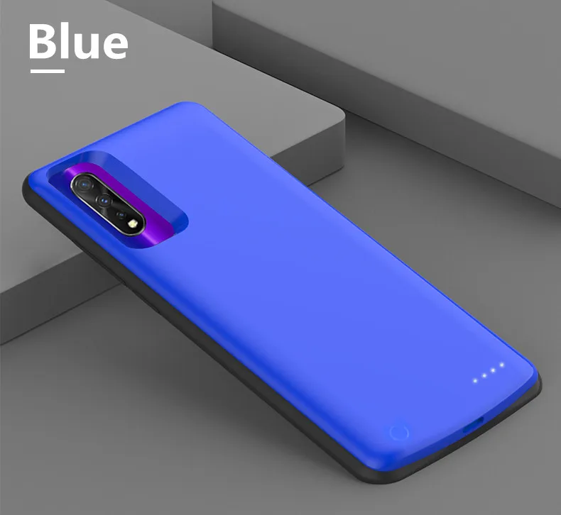 NTSPACE 6500 мАч портативный внешний аккумулятор чехол для VIVO Z5 зарядное устройство чехол s Внешний Аккумулятор Чехол для VIVO Z5 внешний аккумулятор - Цвет: Blue