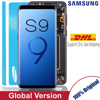 

100% Original Super AMOLED for SAMSUNG Galaxy S9 G960 G960F LCD Display Touch Screen with frame S9 Plus G965 G965F Repair parts