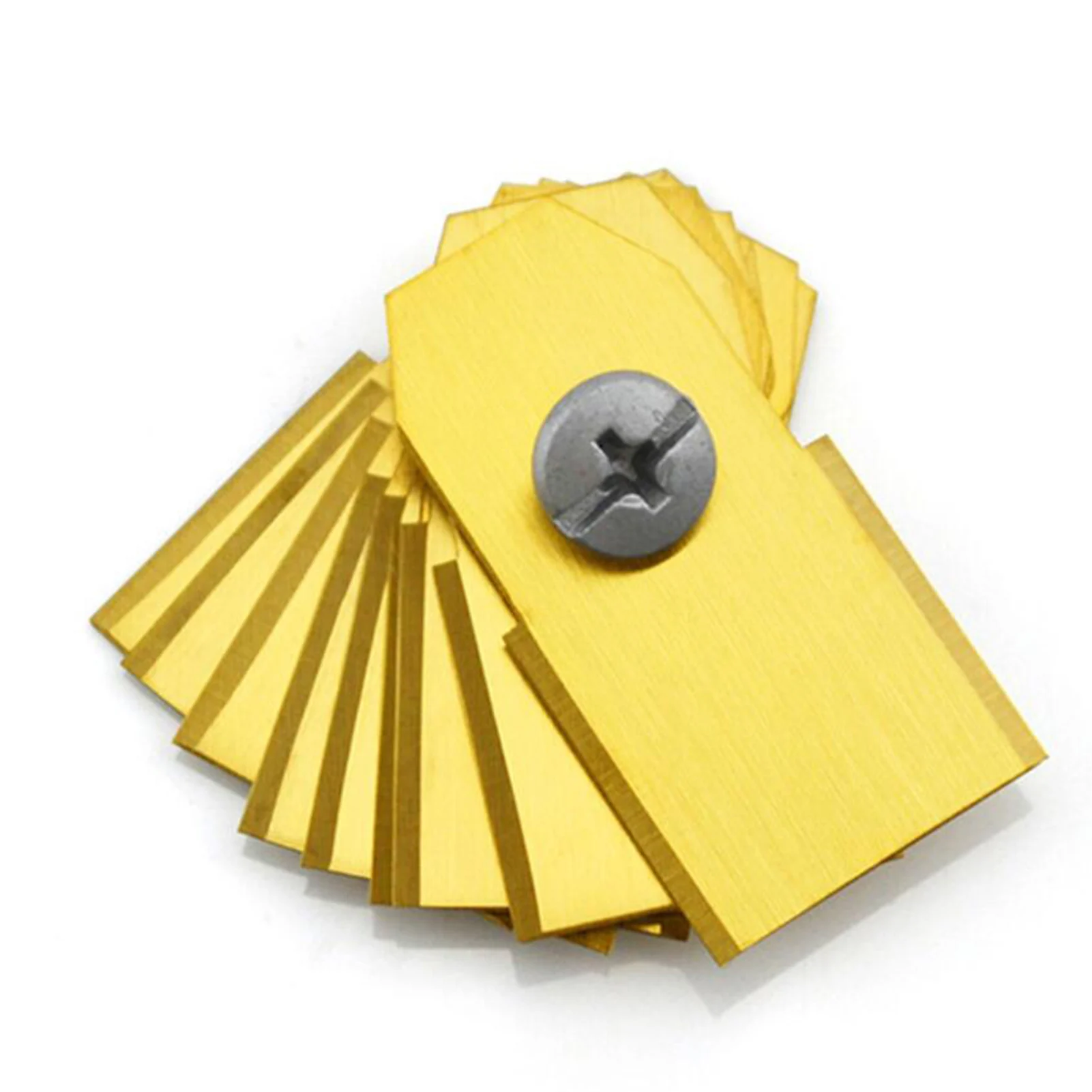 30 Pack Robotic Mower Blades 0.6mm With Screws Replacement Blade Anti-rust Durable Mower Cutter Automower