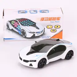 Электрический Универсальный 3D светильник и музыкальный автомобиль, модель автомобиля, детская игрушка, автомобильный стойло, хит продаж
