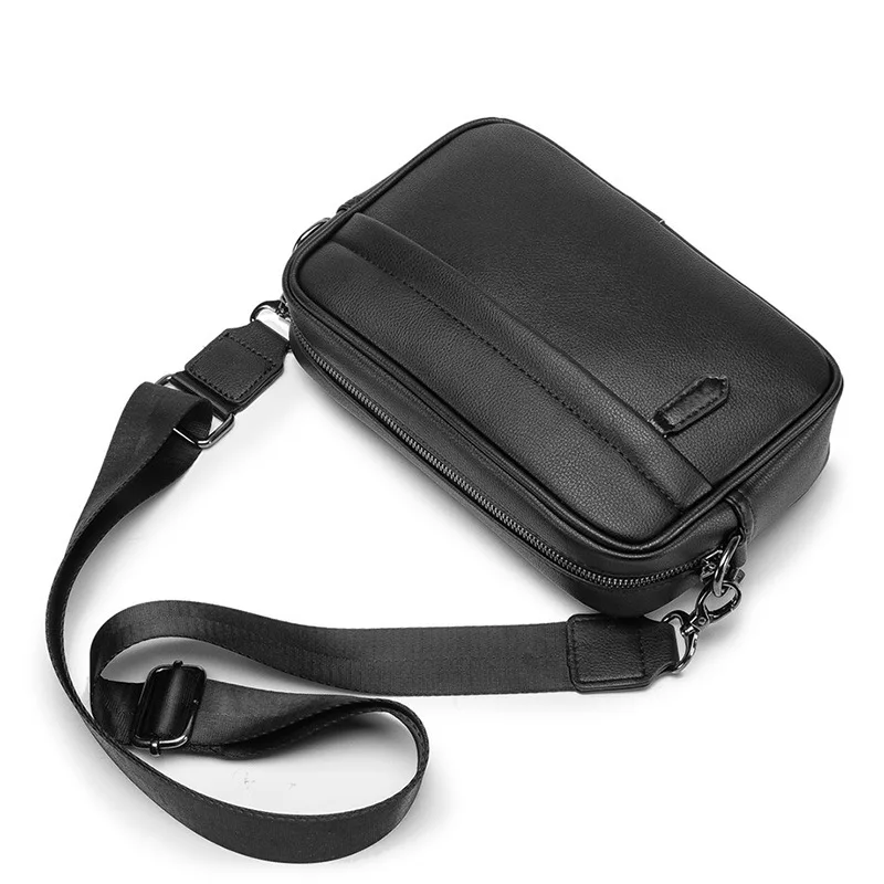 Brand Design Shoulder Bag Men Crossbody Bag Fashion Business PU Leather  Shoulder Bag Male Mobile Phone Bag Purses Handbags New - AliExpress