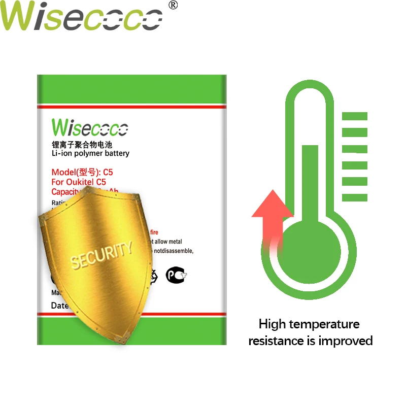 Высококачественный аккумулятор Wisecoco 3300 мАч для OUKITEL C5 PRO/C5 замена телефона + номер