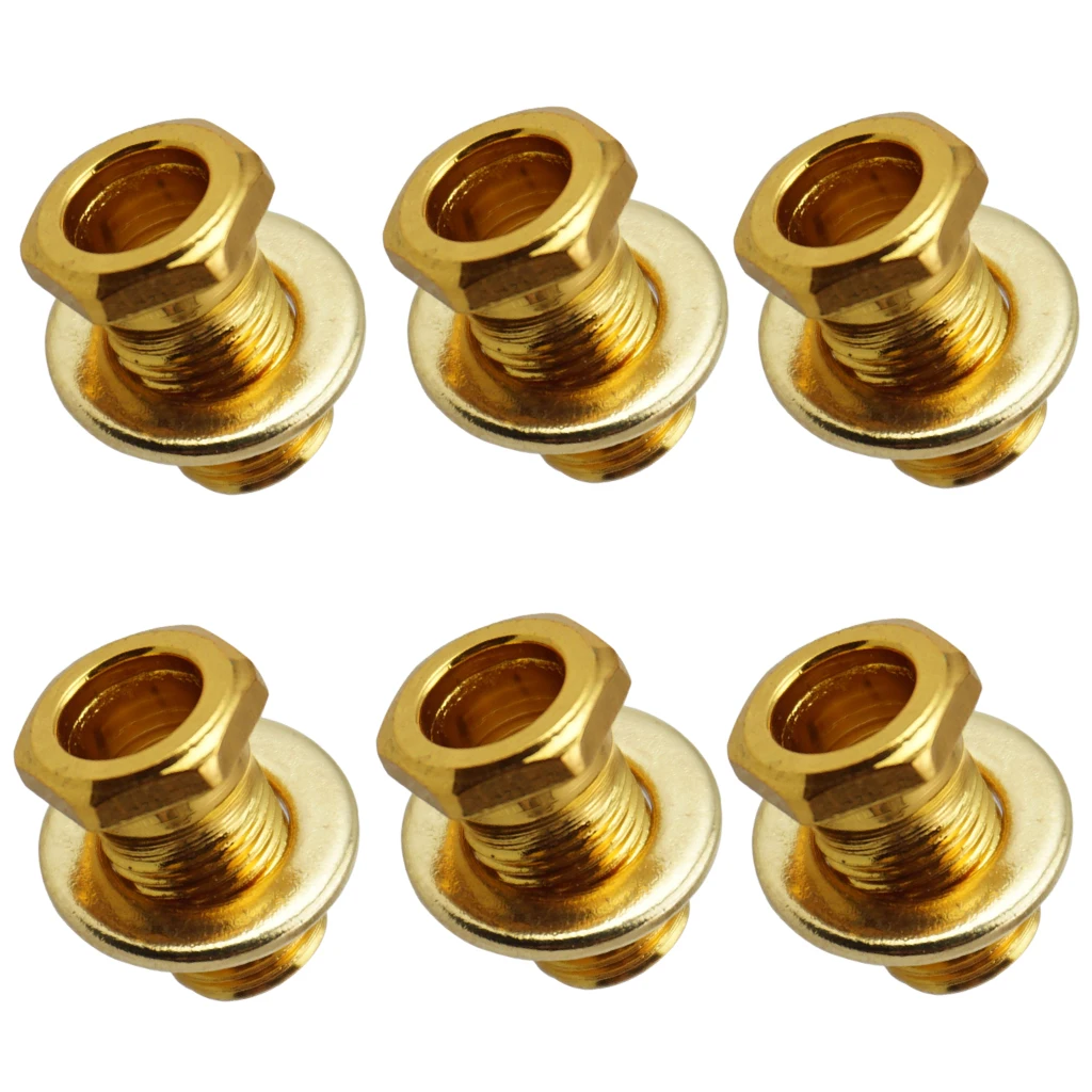 Iron Tuning Peg Tuner 6x Bushing+6x Washer Set For Wood Acoustic Guitar Tuner Electric Guitar Accessory 