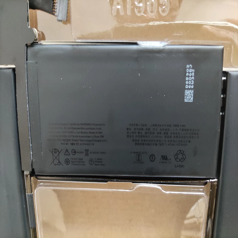 Bateria para Apple Macbook Air 13 A2389 A1932 A2179 A2337 Mvh22 Mwtj2 Mwtl2 Mwtk2 Mvh82 Mre82 xx a Mgn53 Mgn83 Mgn93ll a - Imagem 4