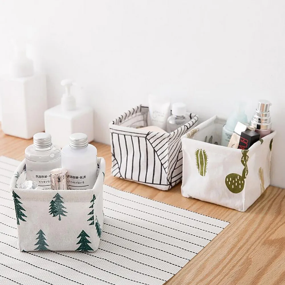 

Foldable Colors Storage Bin Closet Toy Box Cloth Container Organizer Fabric Basket Home Desktop Storage Basket Bags@