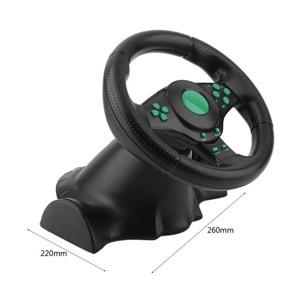 180 Degree Rotation Gaming Vibration Racing Steering Wheel With Pedals For  XBOX 360 For PS2 For PS3 PC USB Car Steering Wheel - AliExpress