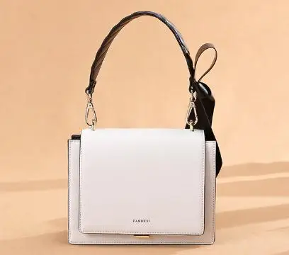 new autumn and winter new popular limited air single shoulder slant Sling small packAAA185 - Цвет: Белый