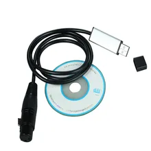 USB для DMX512 консоли, светодиодный USB для DMX интерфейсный адаптер, DMX512 компьютерный ПК Satge Контроллер освещения, диммер