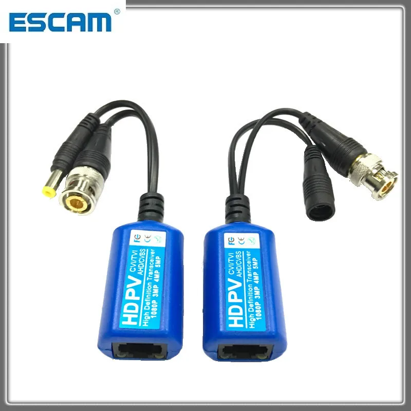 Для 2MP 3MP 4MP ESCAM 215PV 200M диапазон для HD CVI/AHD/TVI Twisted BNC CCTV пассивные приемопередатчики
