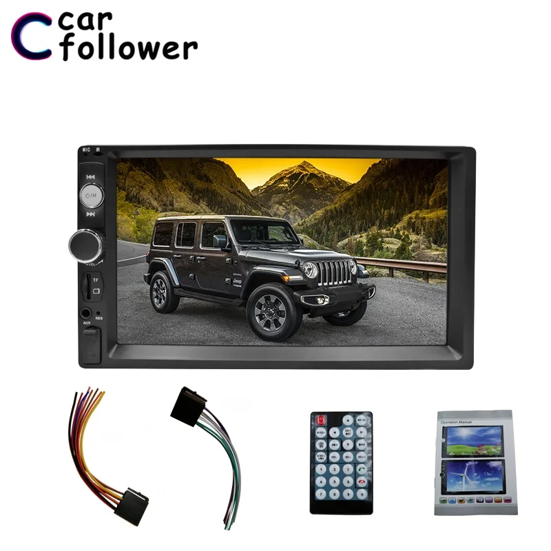 Автомобильный регистратор 2 din автомагнитола " HD Авторадио мультимедийный плеер сенсорный экран Авто аудио стерео MP5 Bluetooth USB TF FM камера - Цвет: RADIO ONLY