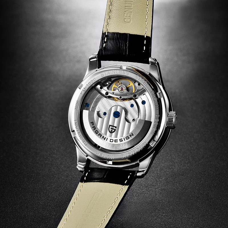 PAGANI Tourbillon Мужские Водонепроницаемые часы Мужские механические часы с скелетом оригинальные брендовые роскошные часы мужские Relogio Masculino