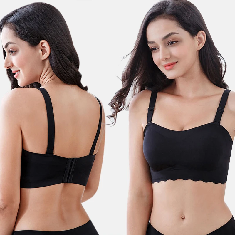 Kopen Strapless Beha Plus Size Bras Voor Vrouwen trouwjurk Ondergoed Onzichtbare Beha Push Up Bralette 6XL 7XL Brasserie Soutien 100kg