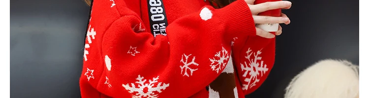 826# Рождественские зимние вязаные свитера для беременных, зимние свободные пуловеры больших размеров, Одежда для беременных женщин, плотные теплые свитера для беременных