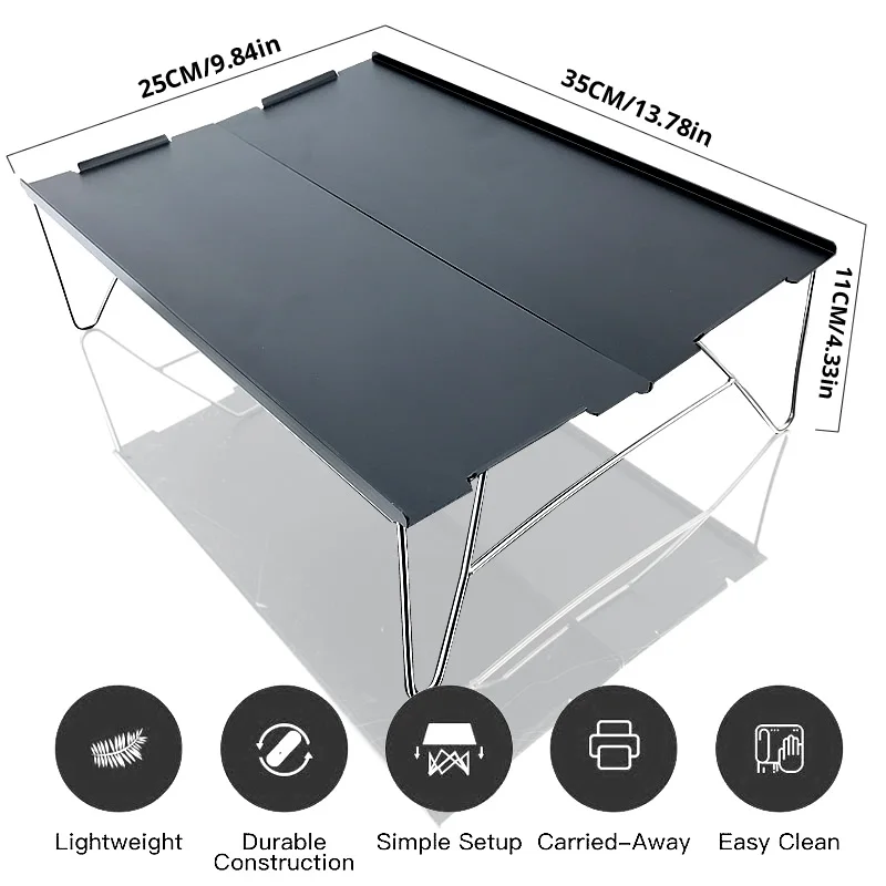 Portable camping table portable desk