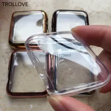 Прозрачный мягкий Ультратонкий чехол из ТПУ для Apple watch, чехол серии 4, 3, 5, 2, 38 мм, 42 мм, 40 мм, 44 мм, защитный чехол для экрана