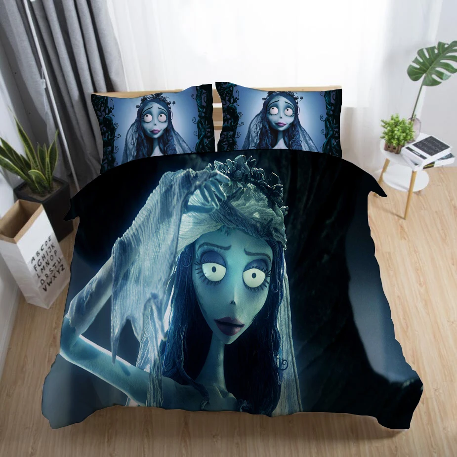 3d bedding set Кошмар перед Рождеством 3D комплект постельного белья с принтом пододеяльник набор королева король двойной размер дропшиппинг пользовательские постельные принадлежности - Цвет: 3d bedding set