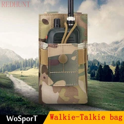 Sistema de chaleco táctico 1000D, bolsa de walkie-talkie inalámbrica, bolsa de Radio Molle, accesorio de interfono, bolsa deportiva