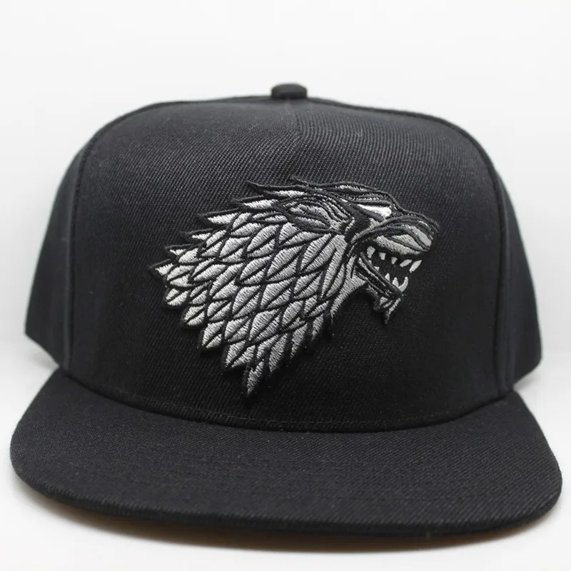 Game of Thrones Hip hop baseball cap Fashion casual streetwear Flat hat canvas adjustable embroidery hats casquette de baseball