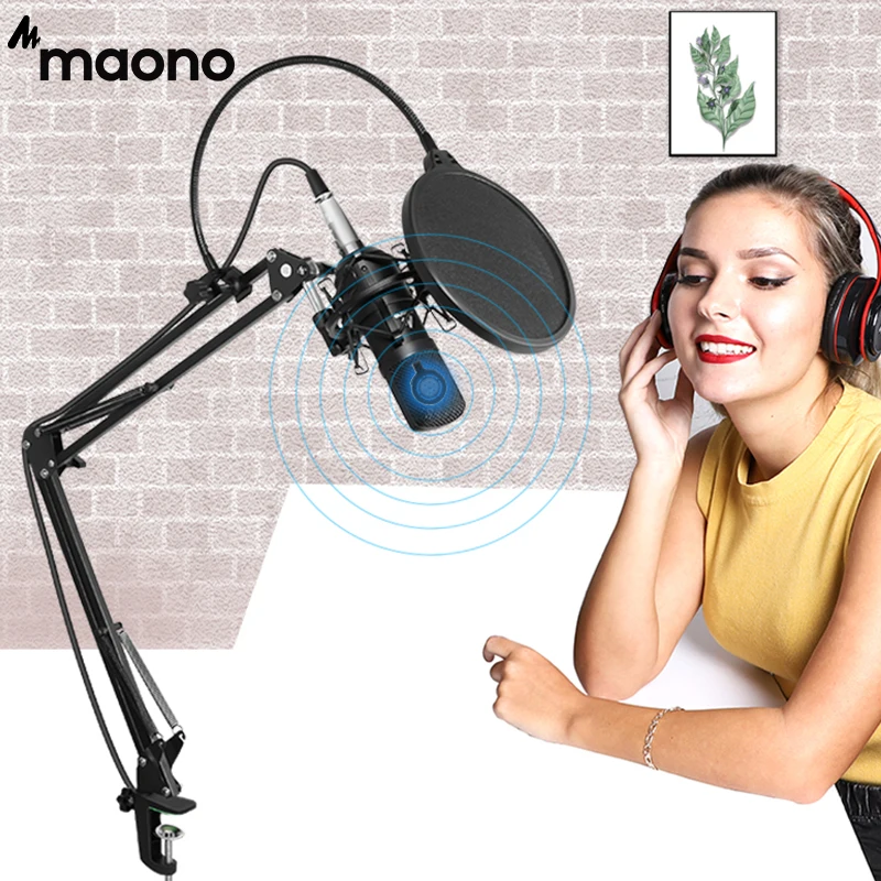 Studio Microphone Kit Condenser  Microphone Professional Maono -  Professional Studio - Aliexpress