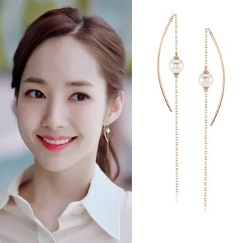 Why Secretary Smile Park Min Young Korean Drama Ear piercing Personality exaggeration Earrings For Women Girls Pendientes