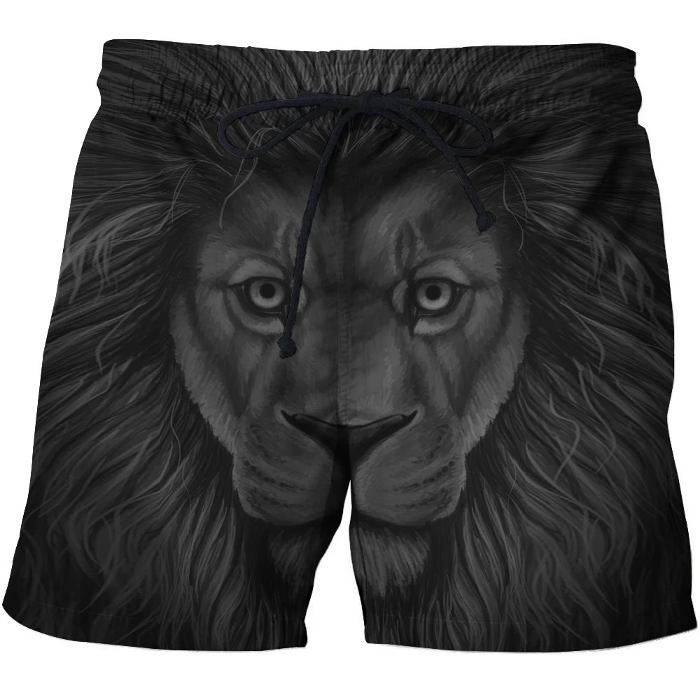 2021 Men's Hot Sale Beach Shorts Men's 3D Printing Fun Animal Running Top Sports Shorts High Quality Hip Hop Swimming Shorts
