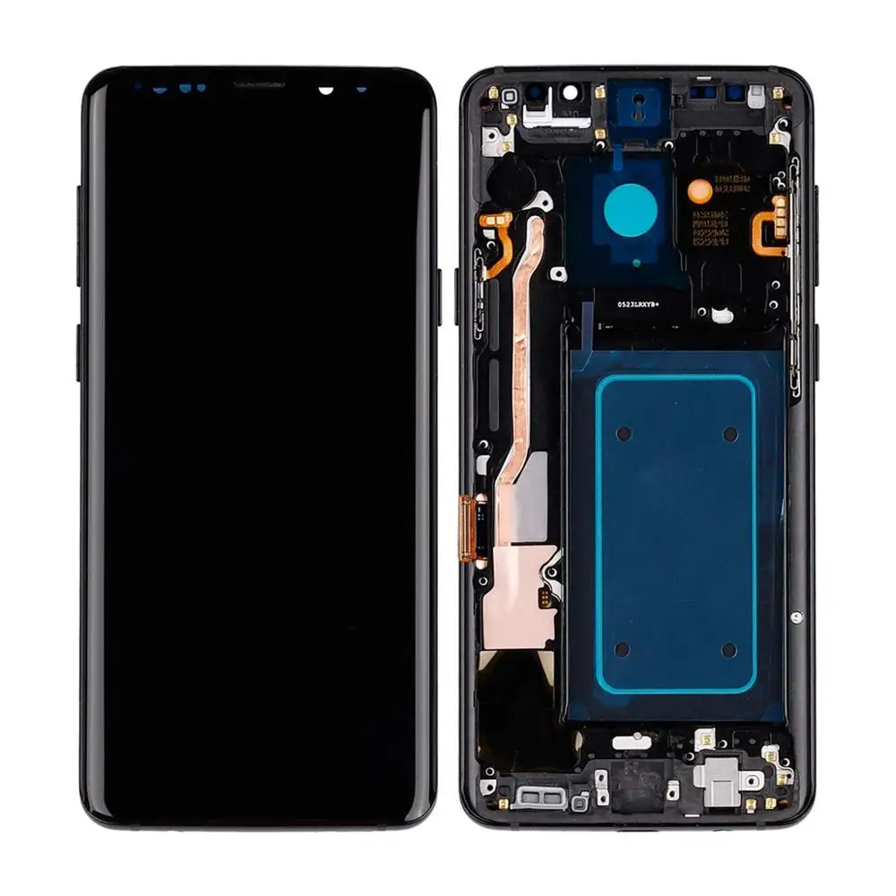

100% Super amoled LCD For Samsung Galaxy S9 Plus LCD Display Screen With Frame AMOLED S9 Plus G965F LCDTouch Screen Assembly