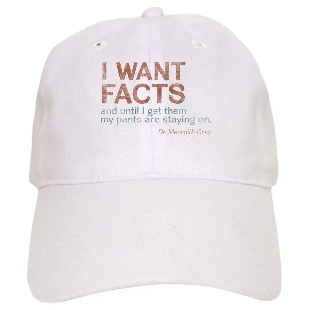 Серая Бейсболка I Want Facts