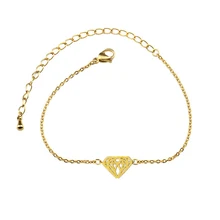 10 шт. элегантные шармы золотого цвета геометрический конусный браслет из нержавеющей стали регулируемая ручная цепь теннисные браслеты и браслет