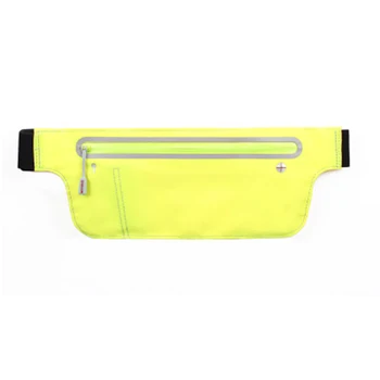 

Women Waist Pack Bag Adjustable Zipper Reflective Strips Durable Anti-wear Waist Packs For Sports Running