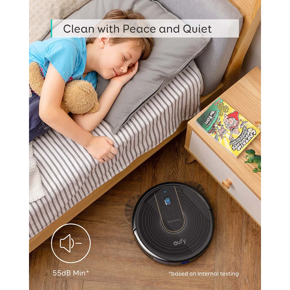 eufy [BoostIQ] RoboVac 15C,Wi-Fi,1300Pa Super-Thin,Quiet, Self-Charging Robot Vacuum Cleaner for Hard Floors&Medium-Pile Carpets