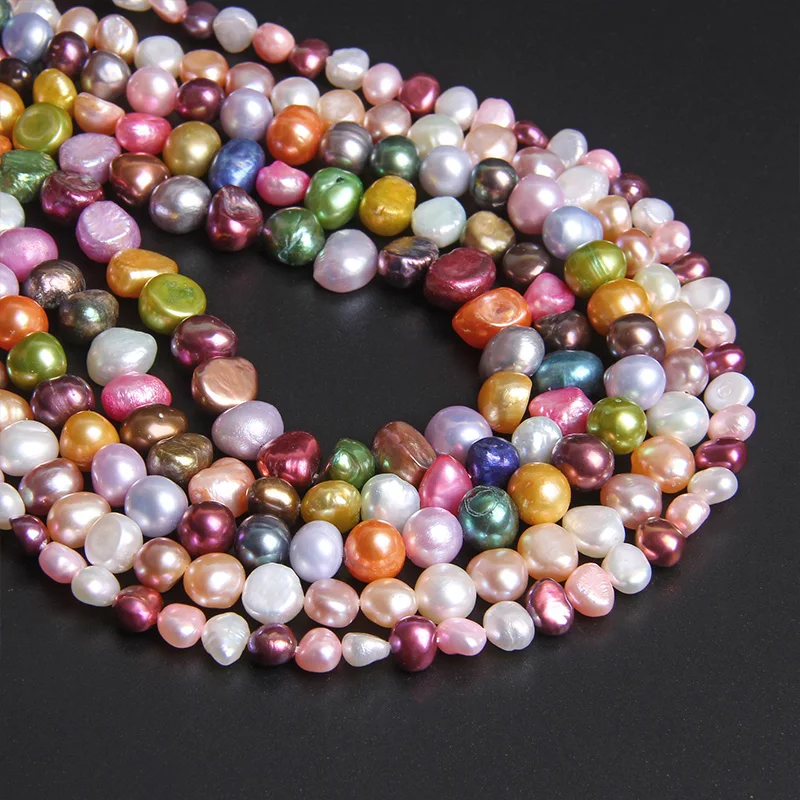 4-5mm Multicolor Baroque Natural Pearl Loose Beads Jewelry Making Strand 14'' 