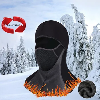 

Winter Riding Mask Full Face Cycling Mask Windproof Double Layer Riding Hat Multifunction Outdoor Sport Cap For Men & Women