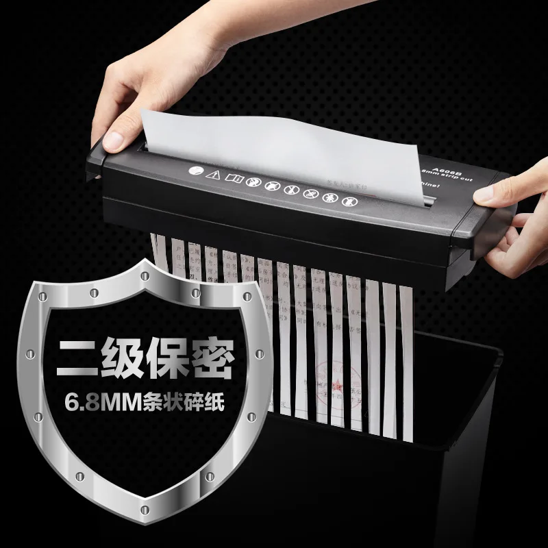 

10L Small Office Shredder Home Electric Strip paper Shredder home office accessoires shredded paper 5papers cutting each time