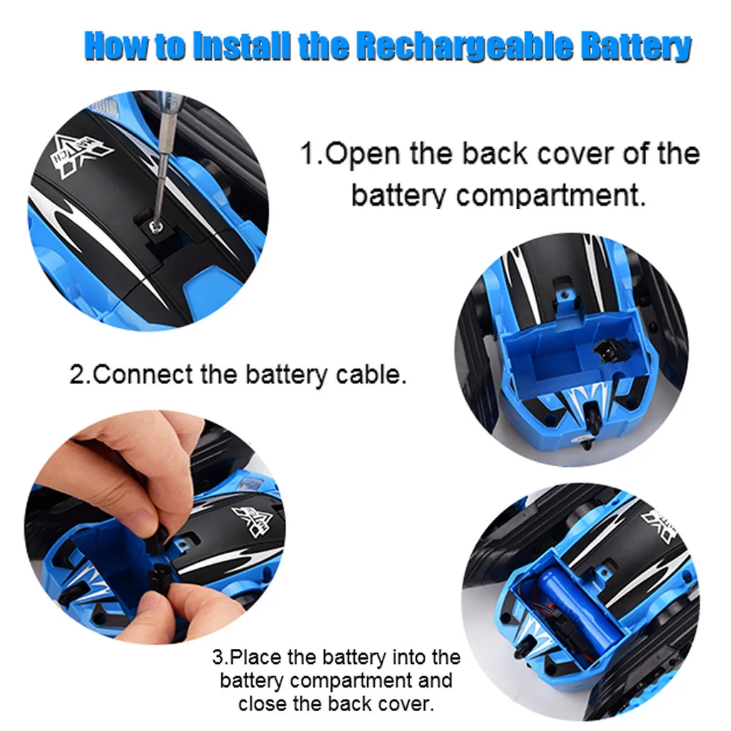 Intelligent RC car 4WD 2.4GHz Stunt Car Double Sided 360° Flip Remote Control Toys for Kids kids toys juguetes zabawki игрушки