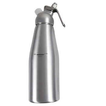 

Whipped Cream Dispenser 1000ML Aluminum Sturdy Portable Cream Foamer for Topping Ice Cream Coffee Desserts