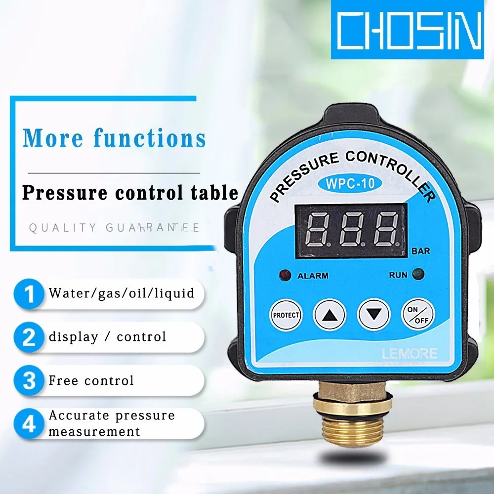 Automatic Air Pump Water Oil Compressor Pressure Switch Digital Display Eletronic Pressure Controller For Water Pump