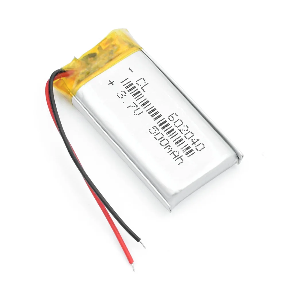 602040 3,7 в 500 мАч литий-полимерный литий-ионный аккумулятор для gps MP3 MP4 MP5 Автомобильный видеорегистратор тахограф наушники литий-ионный аккумулятор 4 шт