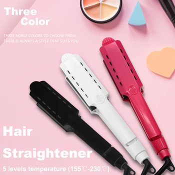 

Professional Hair Straightener Curler Hair Flat Iron Negative Ion Infrared Hair Straighting Curling Iron Corrugation Hair Care