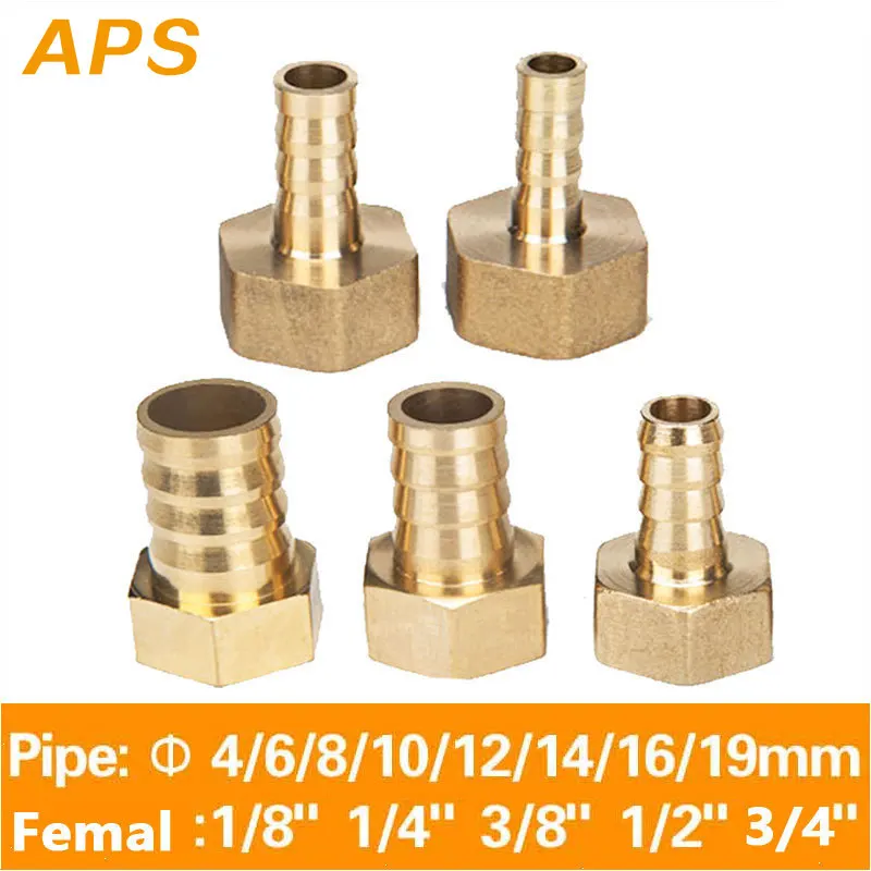 APS латунный фитинг для шланга 4 мм 6 8 10 19 хвостовый стержень 1/8 &quot1/4&quot 1/2 &quot3/8&quot BSP