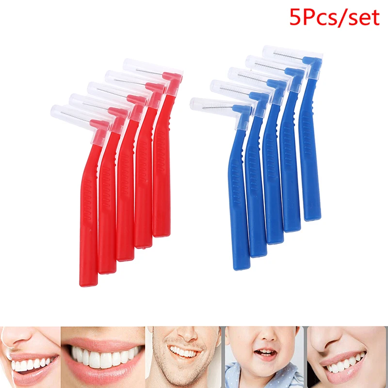 Teeth Whitening 5 Pcs/ Pack Interdental Brush L Forms Oral Hygiene Dental Cleaner Care Brushes