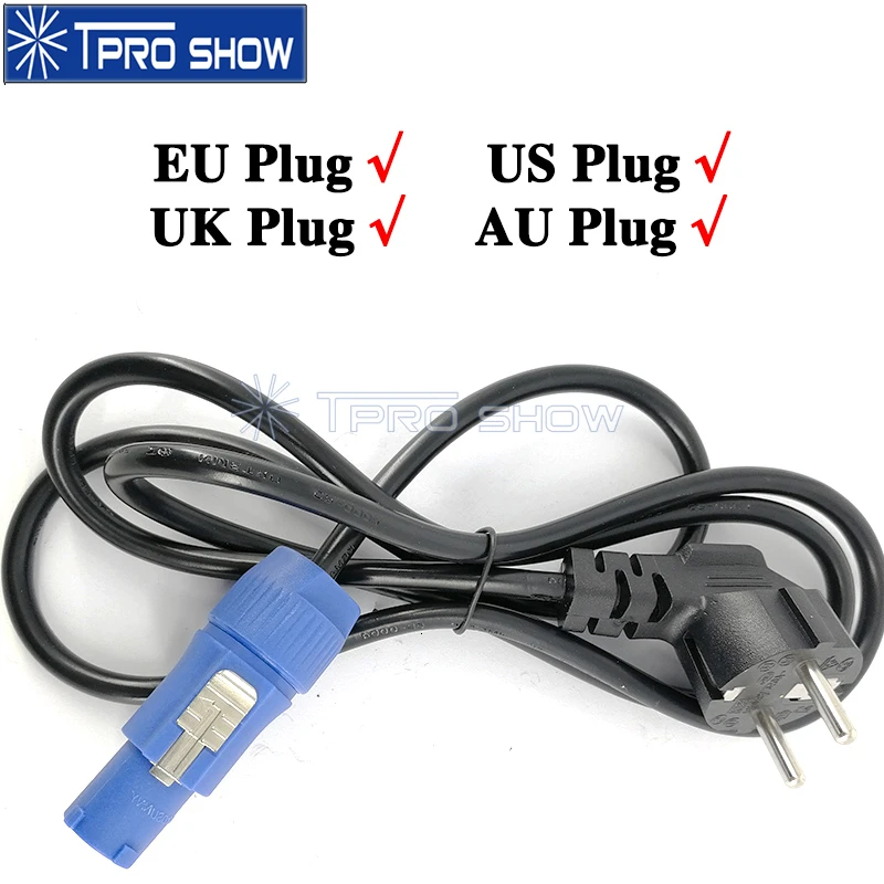 

AC Power Plug Cable Powercon Connector Wire Conversion EU US UK AU Plug For Moving Head Dmx Controller Smoke Machine DJ LightS