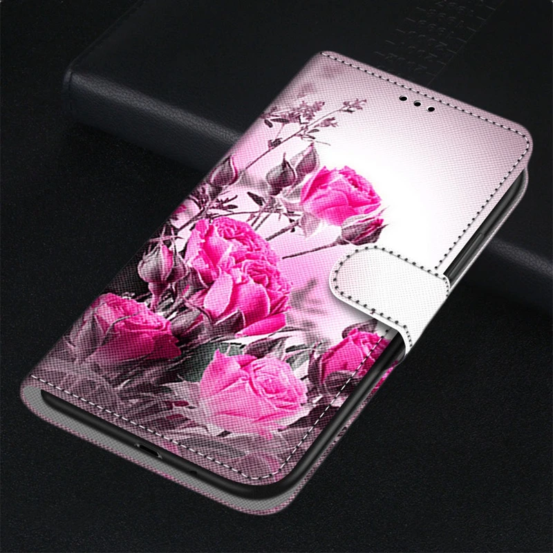 Luxury Retro Flowers Flip Case For RedMi Note 3 4 4X 5 6 7 8 Pro 8Pro Coque Floral Wallet PU Leather Cover RedMi 7A RedMi7 Cases best flip cover for xiaomi Cases For Xiaomi