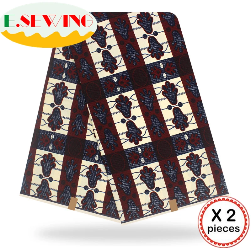 Анкара африканская восковая печатная ткань 12 ярдов Хлопок Воск Гана воск нигерийский стиль для шитья африканские платья одежда 111838