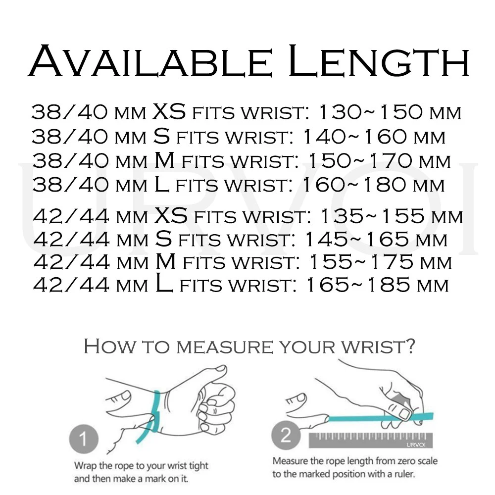 URVOI Braided Nylon Stretchable Watch Band - Classic Replacement Strap
